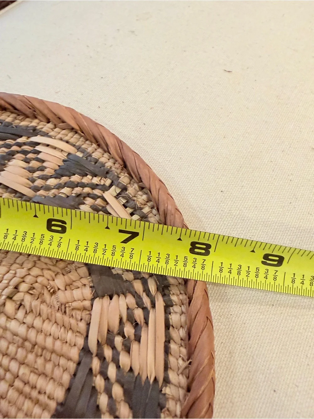 NEW Africa Woven Basket. Made by the Binga people of Zambia/Zimbabwe 8” across